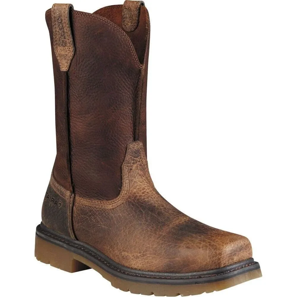Ariat Rambler Western Boot Brown F2413-11 Leather Square Toe Western Boots 9.5D